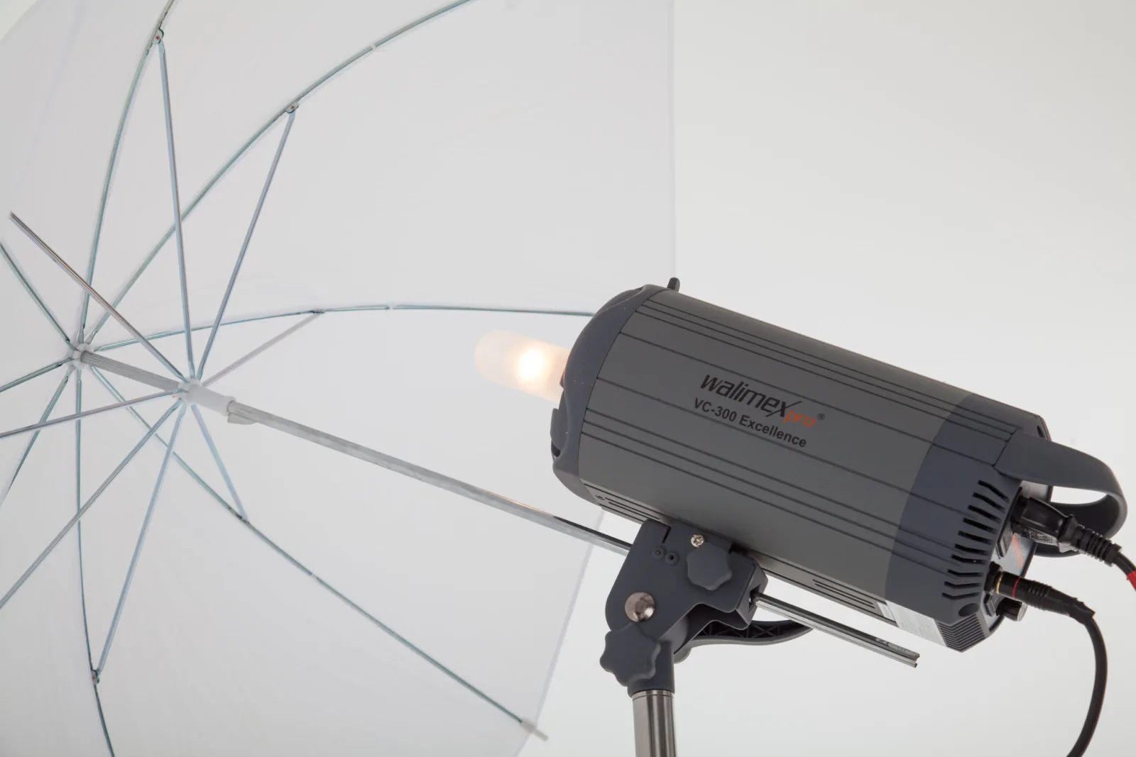 Blitzkopf des Classic Boother mit Durchlichtschirm