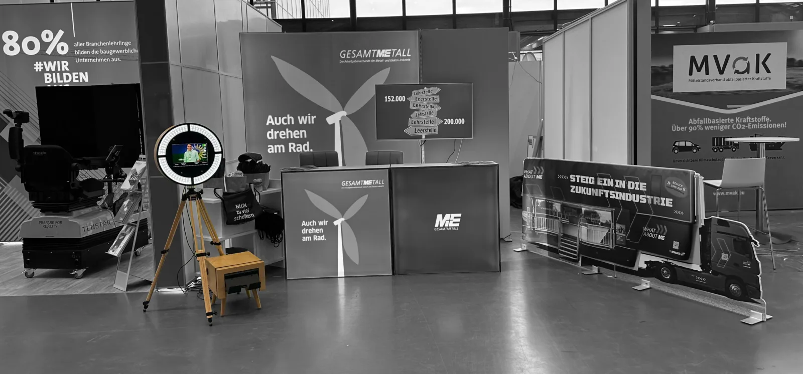 Magic Boother von Photoboother auf einem Messestand